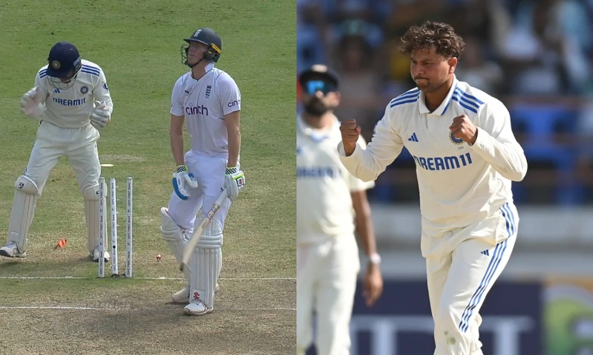 Watch Kuldeep Yadav Hits Zak Crawley S Middle Stump With A Magic Ball