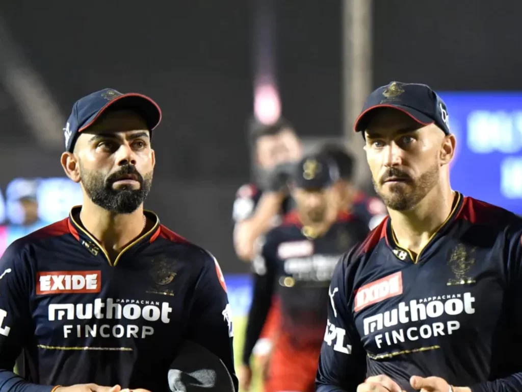 Faf du Plessis, Virat Kohli, RCB