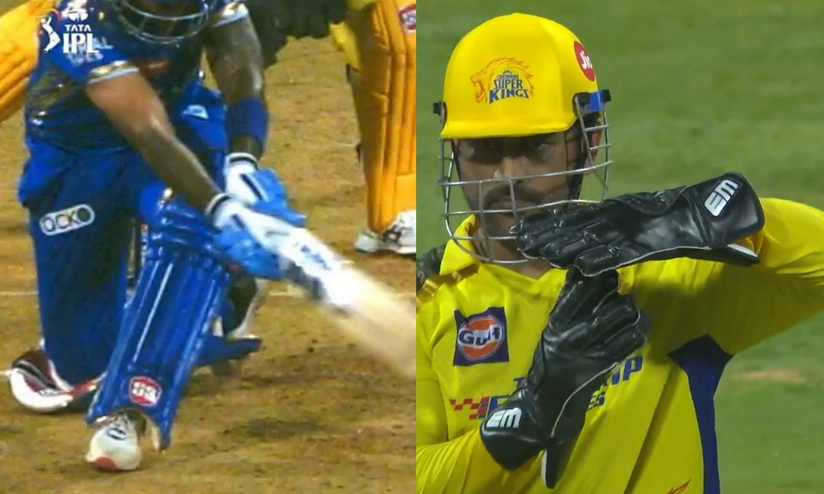Dhoni Review System Strikes Again": Fans Hail MS Dhoni For DRS Call
