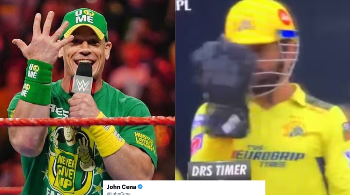Why Did MS Dhoni Do John Cena S You Cant See Me Gesture Vs LSG