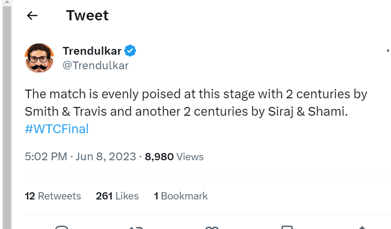 Trendulkar, Siraj, Shami