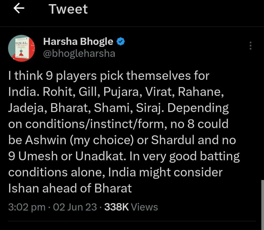Harsha Bhogle