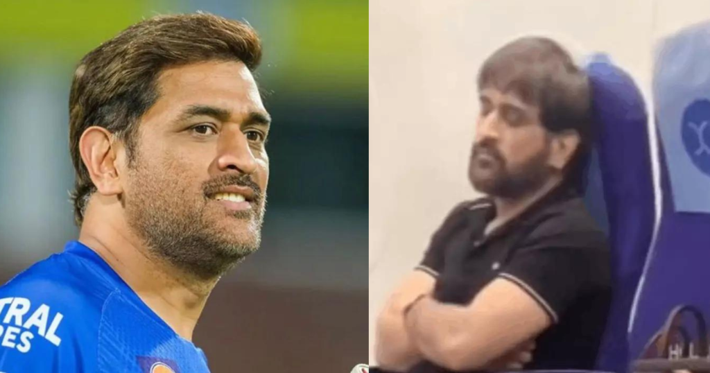 "Don't Want To Interrupt His Private Space" - Fans React To The Viral Video Of MS Dhoni Sleeping In A Flight