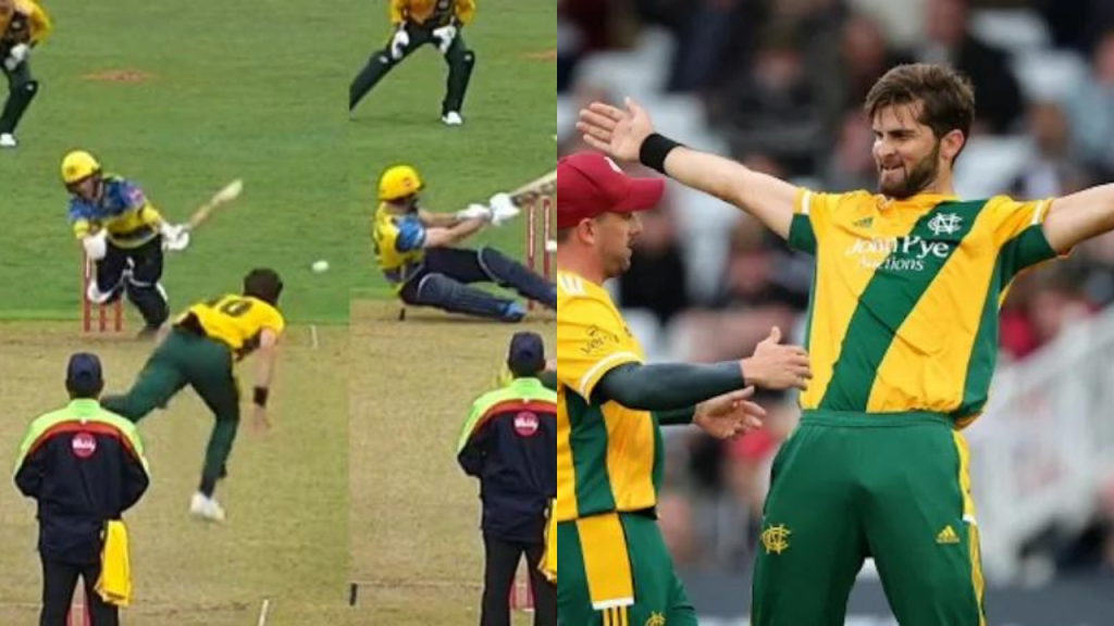 WATCH: Shaheen Afridi Picks Up 4 Wickets In The First Over Against Birmingham Bears