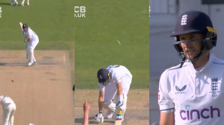 VIDEO: Joe Root Got Out In The Most Unlucky Way In Manchester