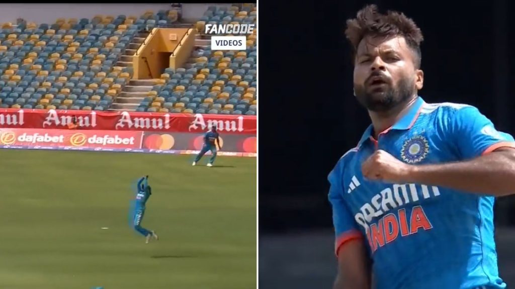 VIDEO: Ravindra Jadeja Took A Stunning Catch To Give Mukesh Kumar His First ODI Wicket