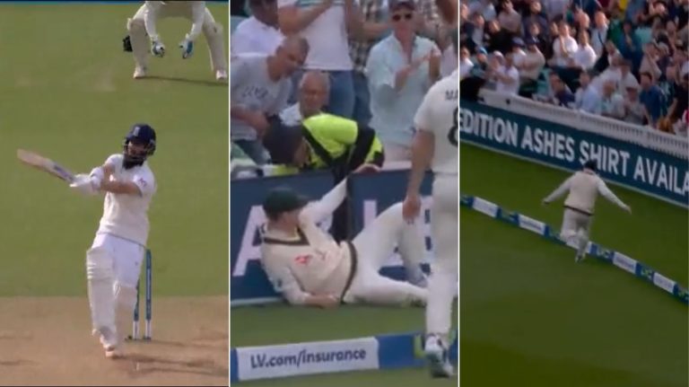 VIDEO: Steve Smith Crashes Into The Advertisement Board While Trying To Prevent A Boundary