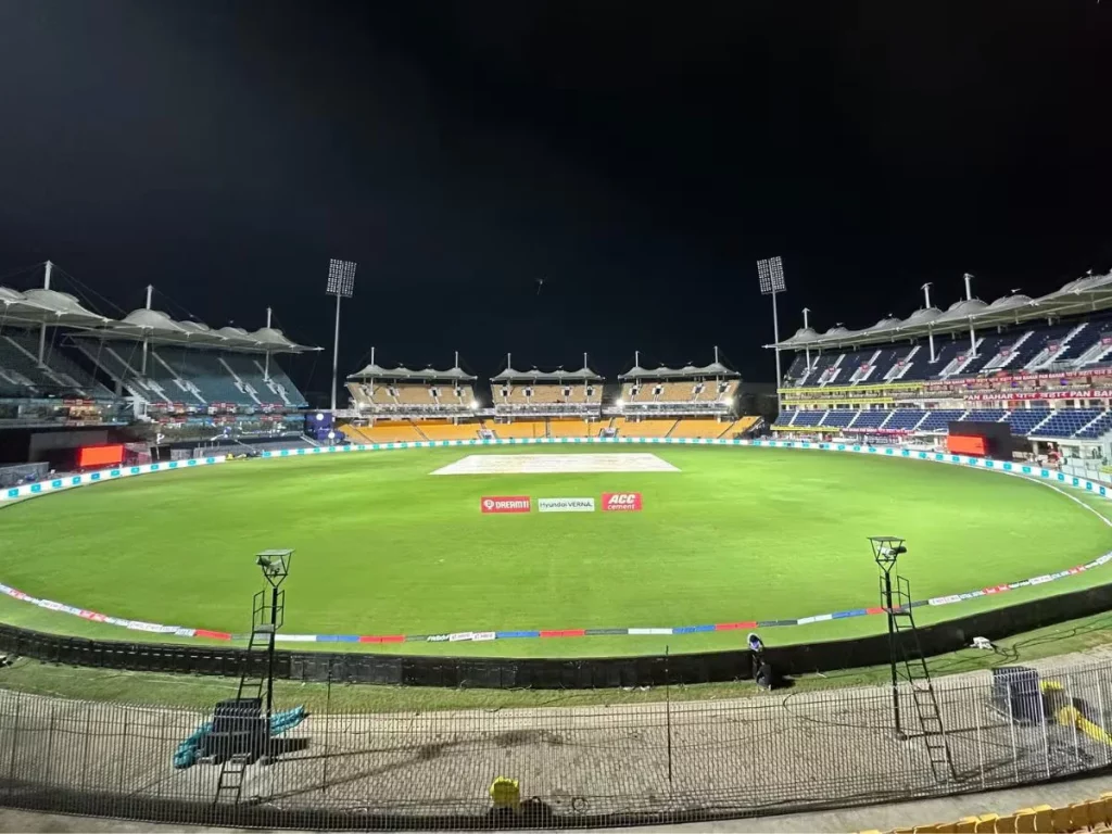 MA Chidambaram Stadium, or the Chepauk, in Chennai