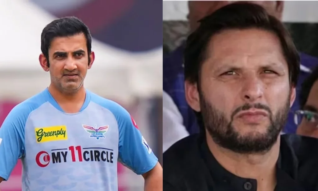 Gautam Gambhir Shahid Afridi