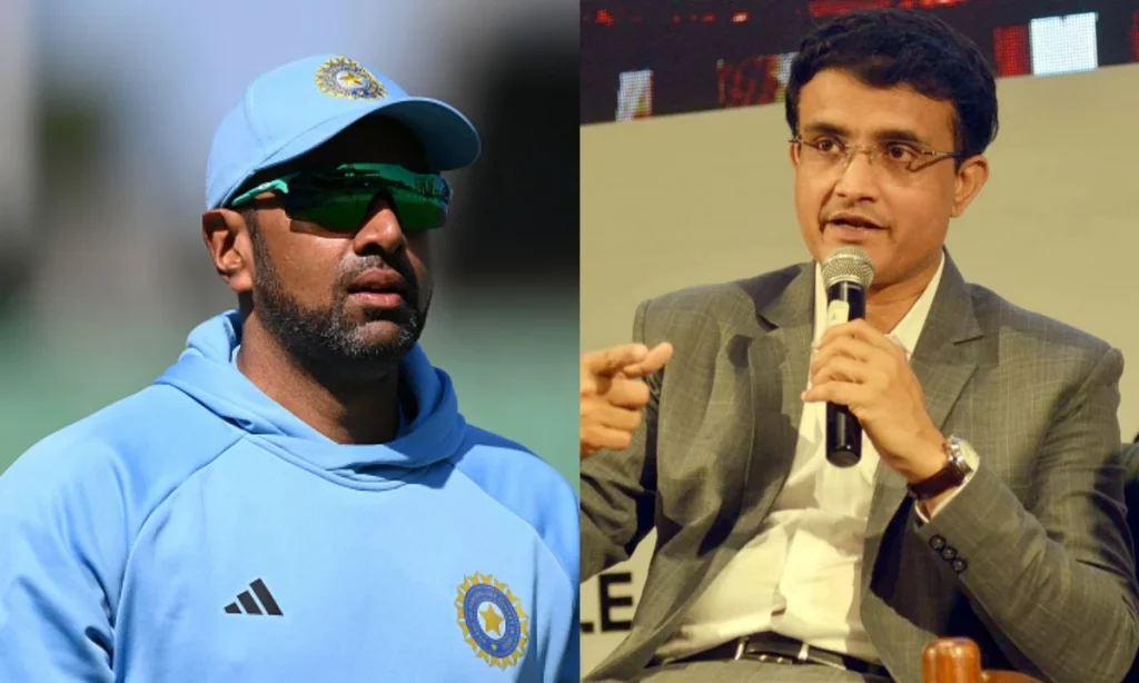R Ashwin Sourav Ganguly
