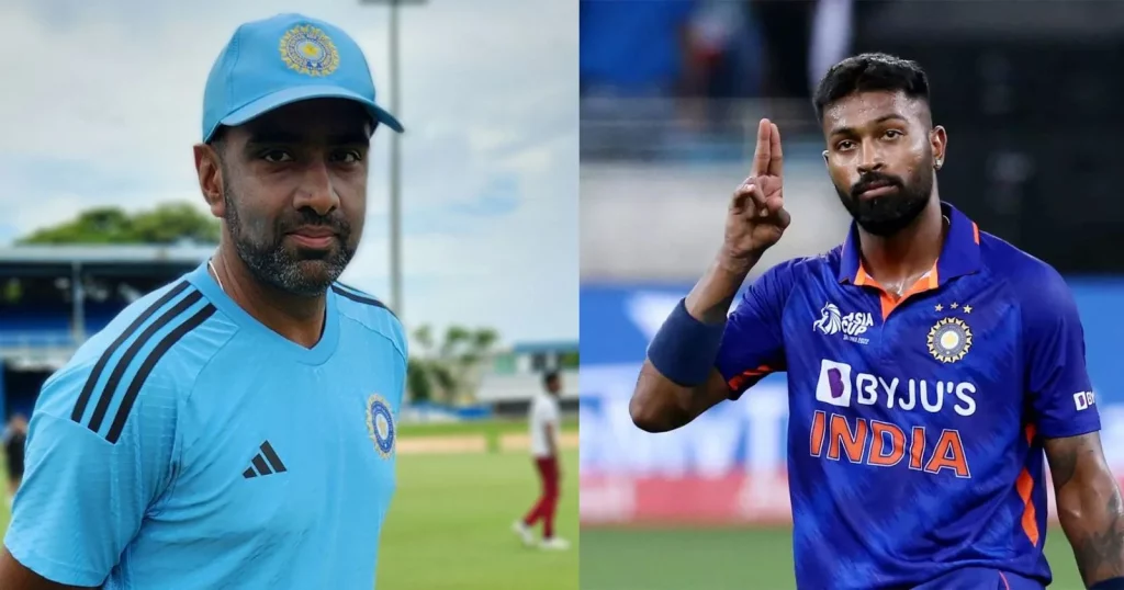 Ravichandran Ashwin Names The Replacement Of Hardik Pandya