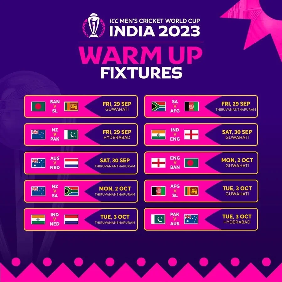 World Cup 2023 Schedule