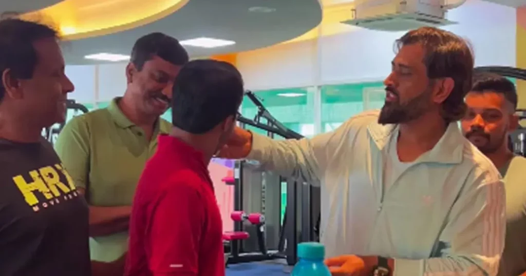 Viral Video Of MS Dhoni Taking A Dig At His Gym Buddies During Cake Cutting