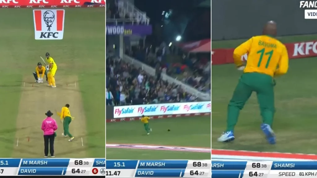 SA vs AUS: Temba Bavuma Takes A 'Sensational' Catch To Dismiss Tim David