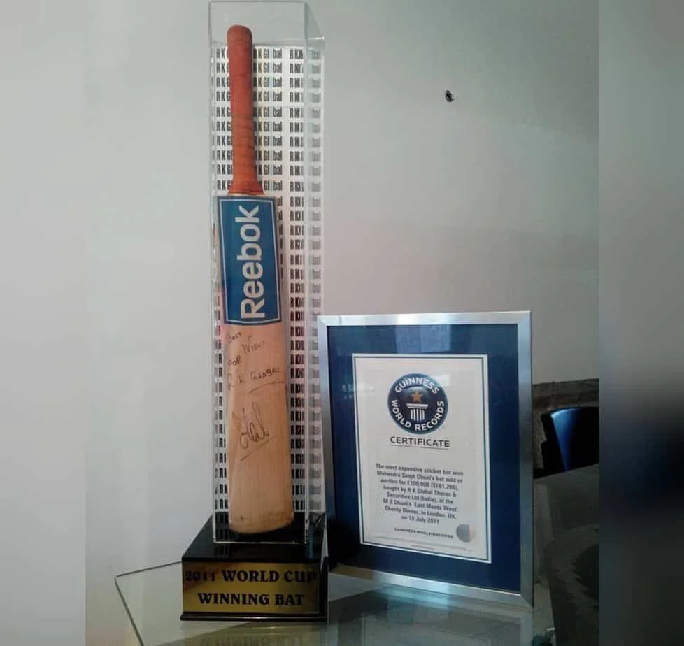 MS Dhoni's Bat Used In 2011 World Cup Final Sold For A Massive Price