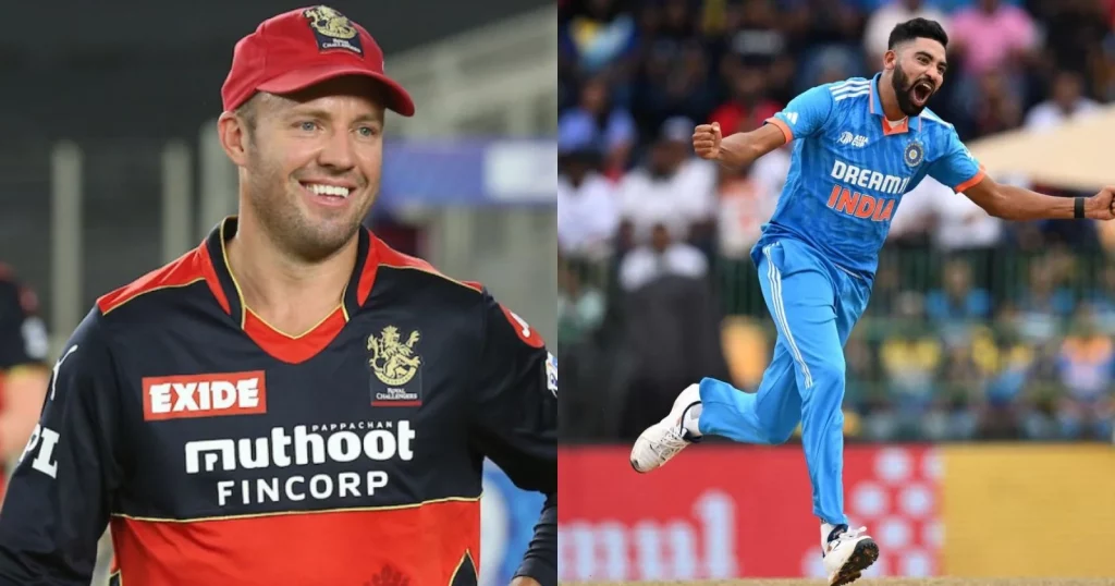 AB de Villiers Heaps Praise On Mohammed Siraj