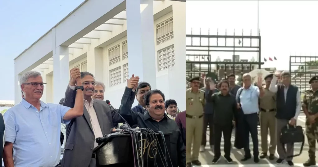 BCCI President Roger Binny And Vice-President Rajiv Shukla Crossed The Attari-Wagah Border Into Pakistan