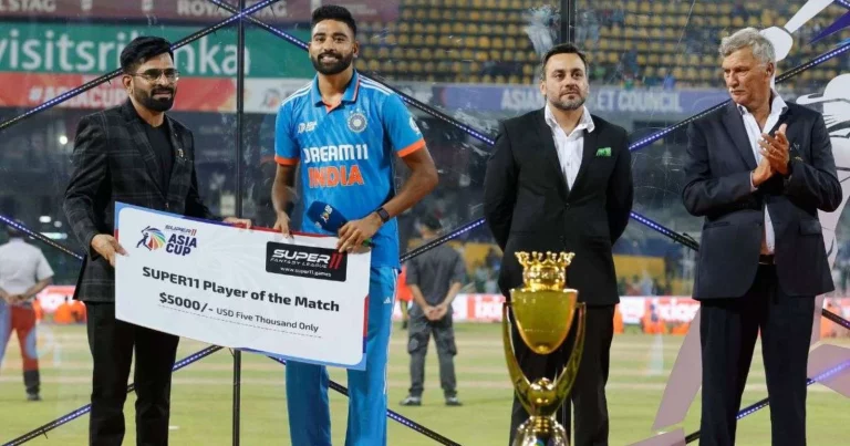 Mohammed Siraj Gives Away $5,000 Of The Match Prize Money To The Sri Lankan Groundsmen