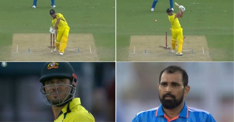 [ IND vs AUS ] Mohammed Shami Picks Up The Wicket Of Marcus Stoinis