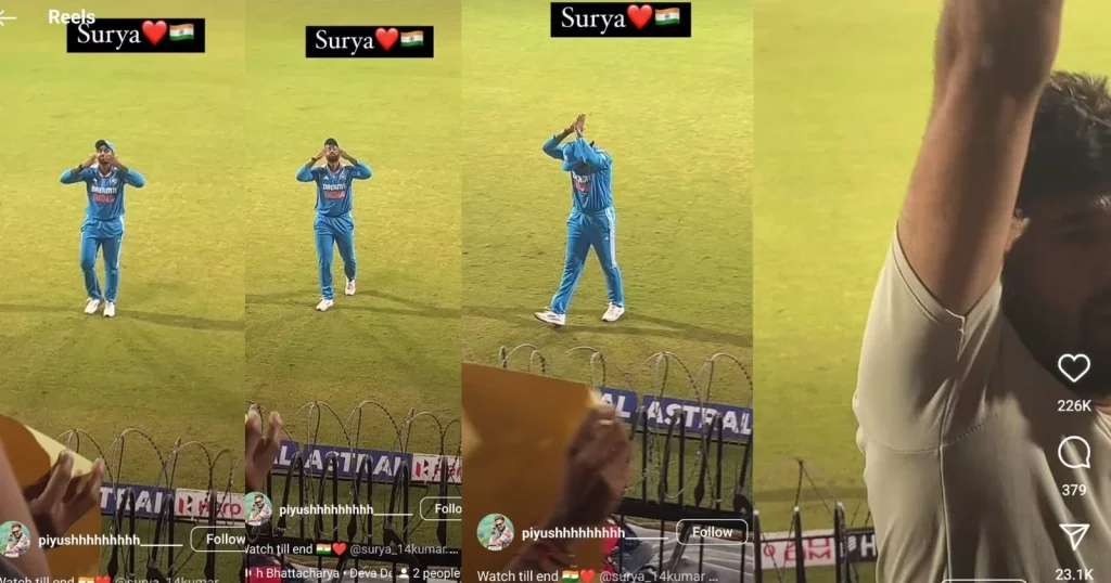 [VIDEO]: Crowd Chants 'Ganpati Bappa Morya, Sabpe Bhari Surya' For Suryakumar Yadav