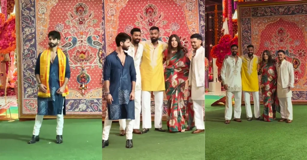 [VIDEO] Hardik ,Ishan And Krunal Awkwardly Photobomb Shahid Kapoor