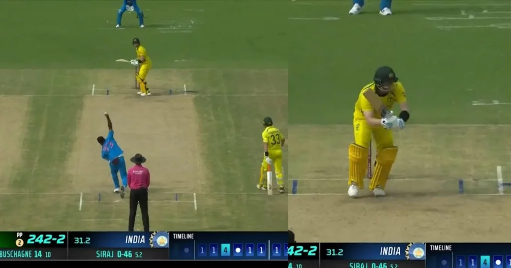 [VIDEO]: Mohammed Siraj Traps Steve Smith Front Of The Stumps