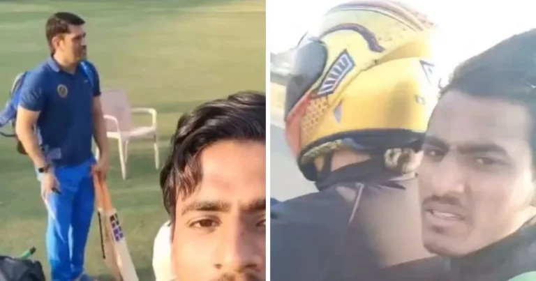 WATCH: MS Dhoni Gives A Lift To A Young Player On His Bike In Ranchi