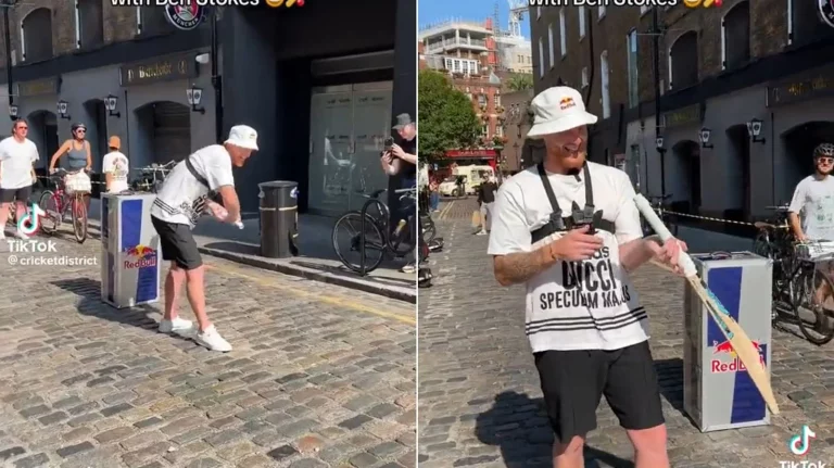 VIDEO: Ben Stokes Caught Playing In The Streets Of London