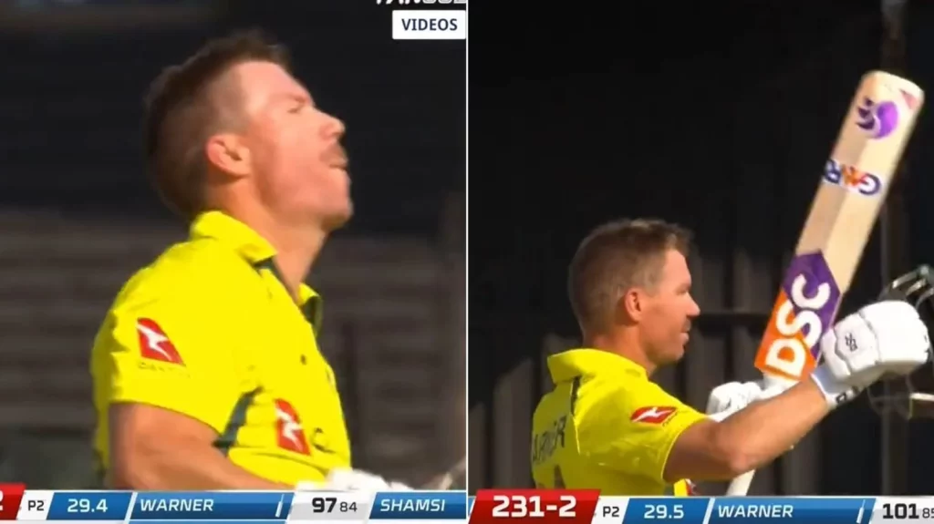 SA vs AUS 2023: David Warner Celebrates His Hundred With His Vintage Celebration