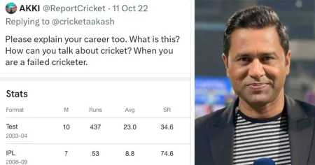 When Aakash Chopra Hit Back At A Troll Who Called Him A Failed Cricketer