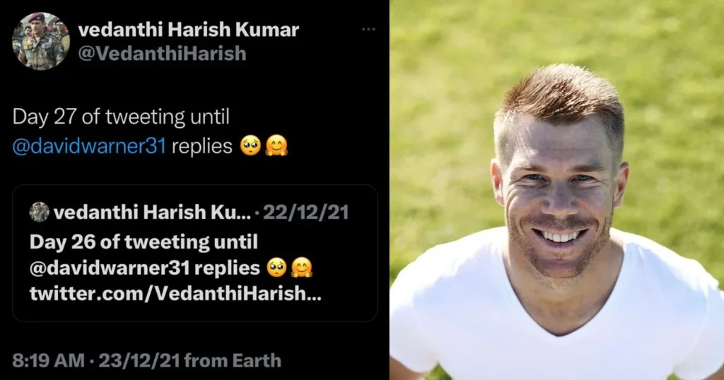 When David Warner Ended An Indian Fan's 27-Day Wait