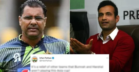 When Irfan Pathan Shut Off Waqar Younis' Attempt To Take A Dig Against India
