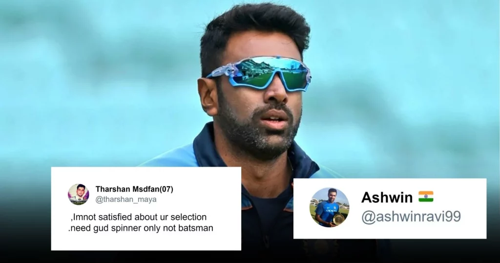 When Ravichandran Ashwin Hit Back At A MS Dhoni Fan For Questioning His Place In The Indian Test Team