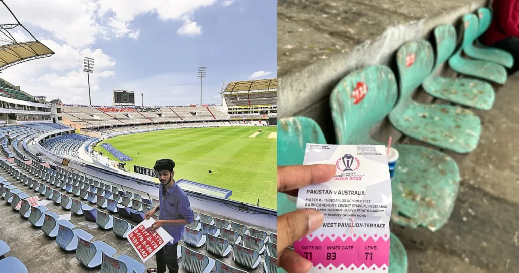 Cricket World Cup 2023: A Fan Posts The Pathetic Condition Of Seats In The Hyderabad Stadium