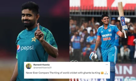 Fans Troll Babar Azam With Funny Memes After Shubman Gill Scored Fifty vs BAN
