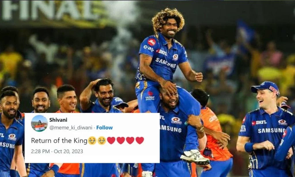 [IPL 2024]"King Is Back Home": Fans React As Lasith Malings Joins Mumbai Indians As Bowling Coach