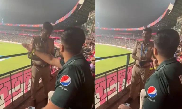 [VIDEO] Policeman Tells Pakistan Fans To Not Shout 'Pakistan Zindabad' At Chinnaswamy