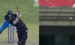 {Watch] Daryl Mitchell Smashes Kuldeep Yadav On The Roof Of HPCA Stadium