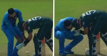[Watch] Babar Azam Shows Gesture Of Respect To Nabi; Refuses To Take Help To Tie Shoelace