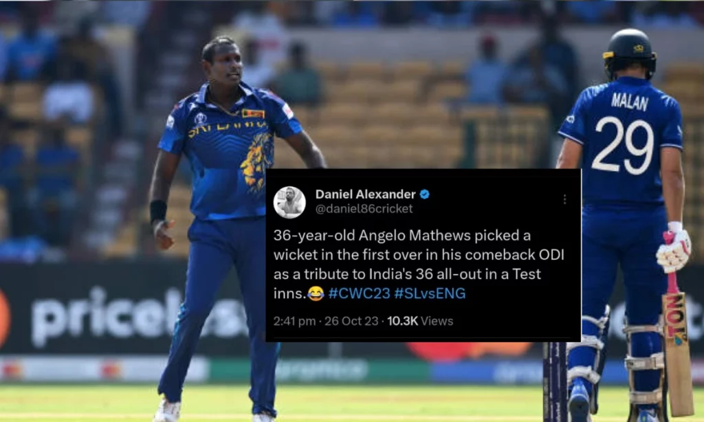 Cricket World Cup 2023: Memes On Return Of Angelo Mathews Against England