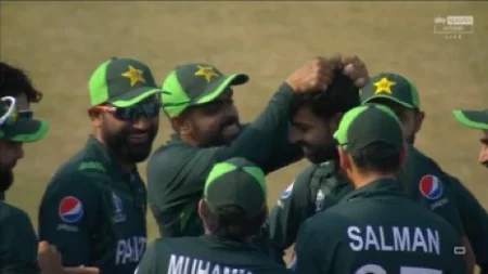 [Video] Excited Babar Azam Pulls Haris Rauf's Hair After Mushfiqur Rahim’s Wicket