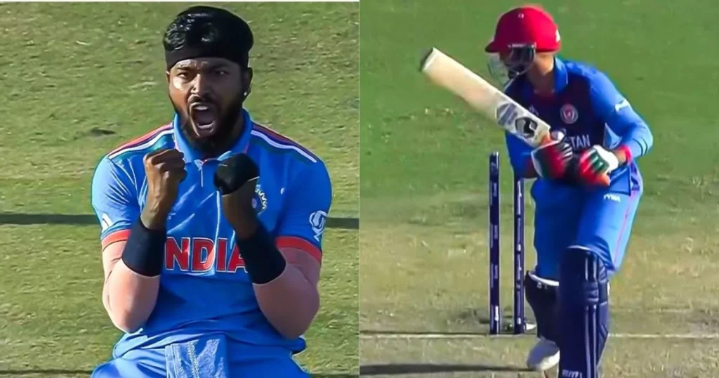 [IND vs AFG] Hardik Pandya Celebrates Furiously After Dismissing Azmatullah Omarzai