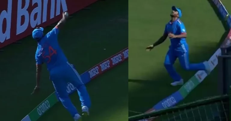 [IND vs AFG World Cup 2023] Shardul Thakur Takes A Stunner On The Boundary