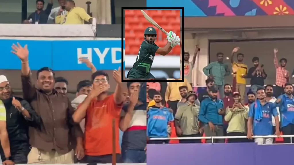 [VIDEO]: Indian Fans Chant 'Babar, Babar' During Pakistan Vs Australia