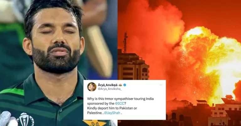 Muhammad Rizwan Gets Slammed By Indians For Supporting Gaza