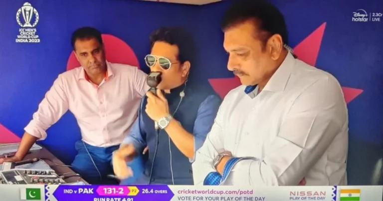 Sachin Tendulkar Took A Dig At Waqar Younis In The Commentary Box