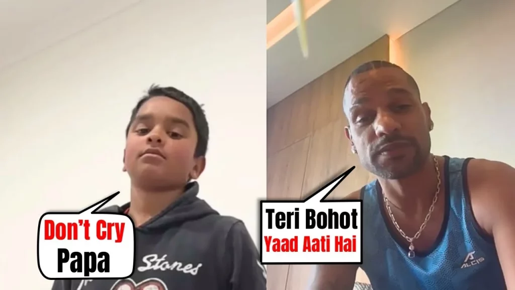 Shikhar Dhawan Has Video Call With His Son Zoravar