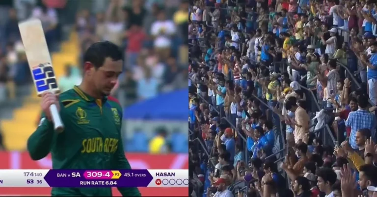 [VIDEO] Quniton De Kock Gets A Standing Ovation From The Wankhede Crowd