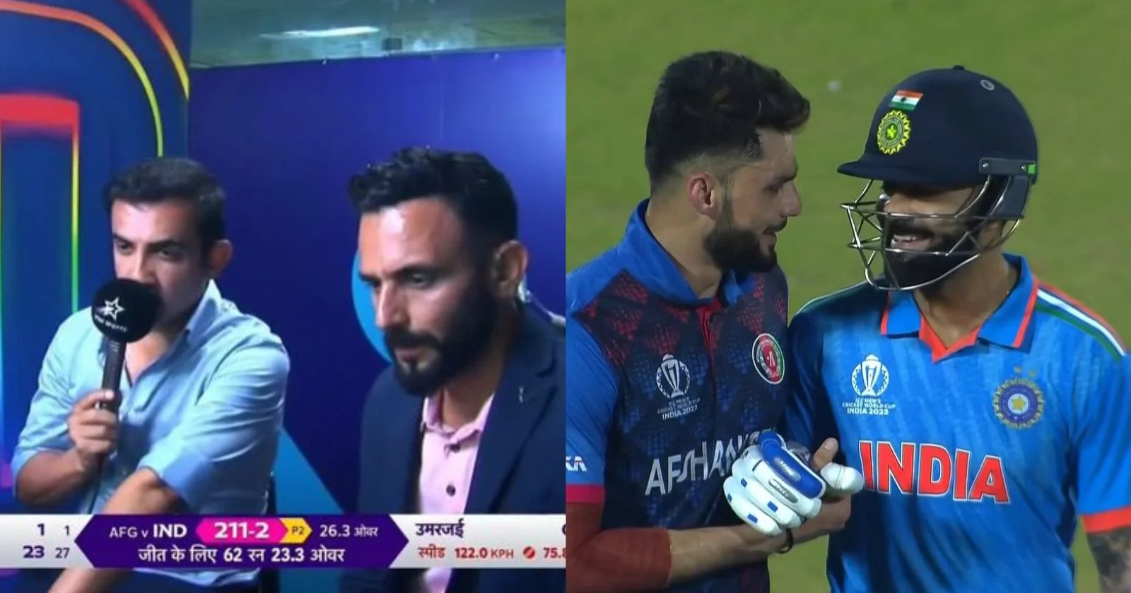 [VIDEO] Virat Kohli And Naveen-Ul-Haq Hug With Gautam Gambhir's Commentary