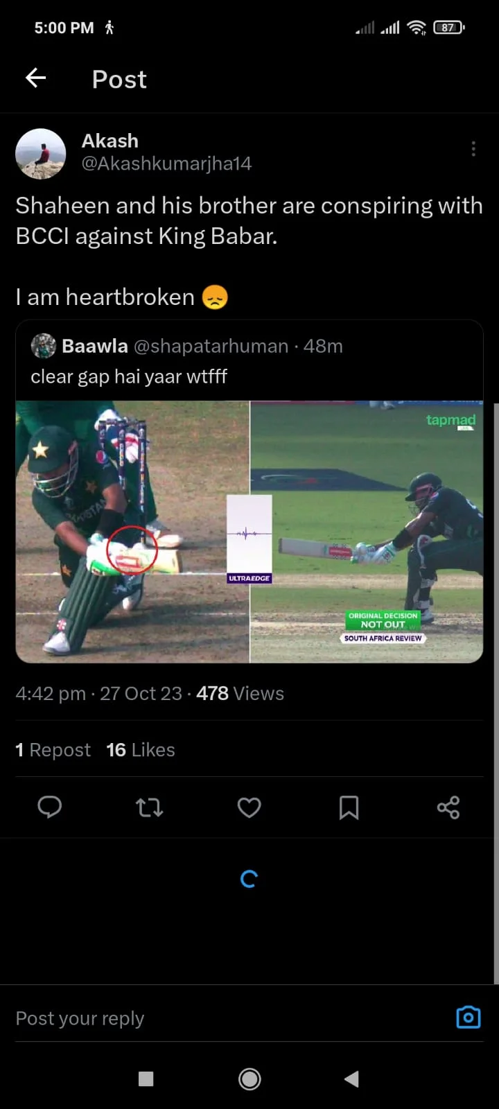 PAK vs SA: A Babar Azam Fan Got Roasted On Twitter For Saying BCCI Bought Umpires